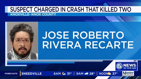 Man charged with vehicular homicide in Knox County crash that left two dead