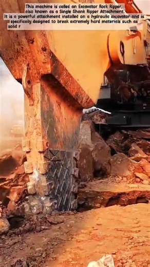 EXTREME Rock Ripper Excavator Shredding Solid Bedrock! #shorts