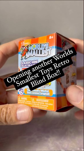 Opening another Worlds Smallest Toys Retro Blind Box!! What will I get this time? #Unboxing #minitoys #dollhouseminiatures #nerf #retrotoys #miniatureworld #nostalgia | CPJ Collectibles