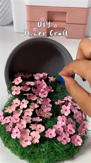 DIY Flower Garden 🌸 ✨#diy #craft #handmade #artandcraft #creativeideas #viralvideo #shorts