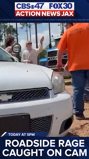 Roadside rage, caught on camera | See how it all went down TODAY on CBS47, FOX30 Action News Jax at 5 | Action News Jax