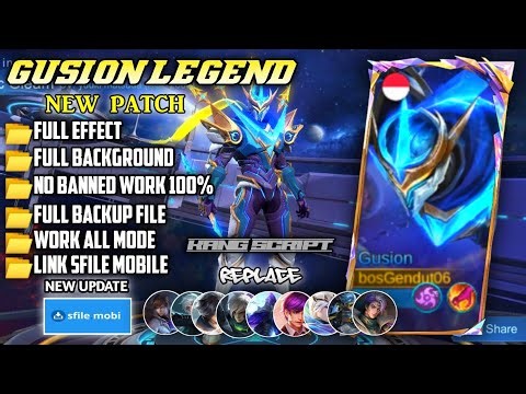 Script Skin Gusion Legend - Cosmic Gleams No Password || Full Effect || Patch Terbaru