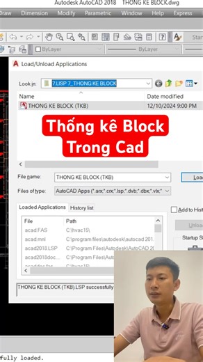 Lisp CAD 06: Lisp thống kê block trong CAD