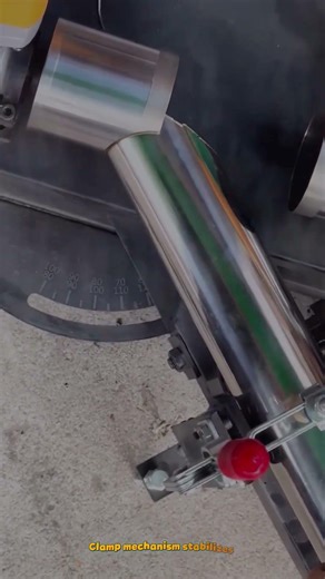 Metal Tube Cutting Machine Produces Precise Angled Cuts for Fabrication #machine