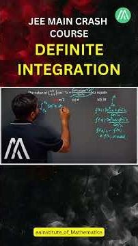JEE Main Crash Course | Definite Integration | Lecture 5 | Sunder Sir