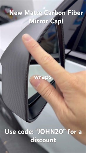 Carbon Fiber Mirror | EVBase #automobile #electriccar #tesla
