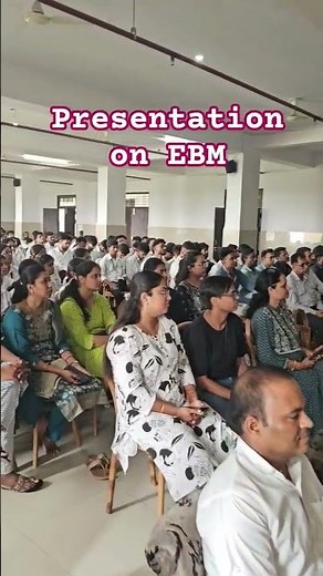 Lecture on EBM - Absence of evidence is not evidence of absence.#college #presentation #2025