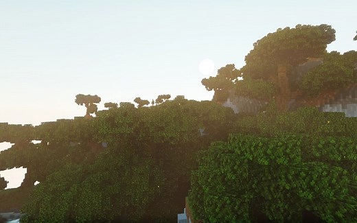 Minecraft RTX on Java - 丁达尔效应测试