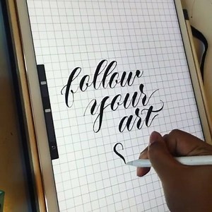 Follow your art - iPad type by @gracecallidesigns 󾮟 | typespire.com | Typespire