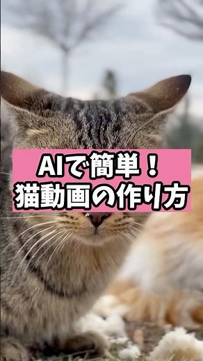 【AI猫作り方】初心者必見！AIでオリジナル猫動画を作る方法 #ai #ai副業 #chatgpt #生成ai #解説 #雑学 #shorts