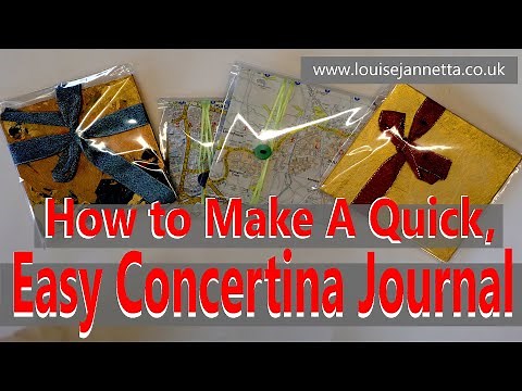 How to Make a Quick and Easy Concertina Journal/Sketchbook