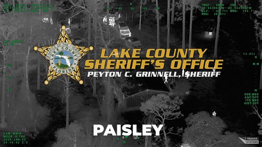 On 01/22/2026, Deputies, Eagle 1, and K9 units responded to a residence in Paisley in search of Larry Longworth who had an active felony Lake County warrant. Larry was known to have a history of evading law enforcement. After contact was made at the residence, it was discovered that Larry left the residence on a 4-wheeler. Eagle 1 was able to locate and track the 4-wheeler from overhead as it traveled into the woods. Larry then abandoned the 4-wheeler and fled on foot. Larry was located with the