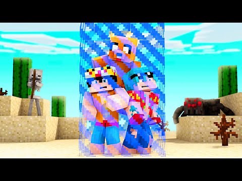 ¡MINECRAFT EXTREMO PERO ENCERRADOS EN UNA BARRERA DE 1 BLOQUE!