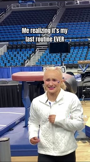 Emotional Farewell: Last Routine of a Retired College Gymnast
