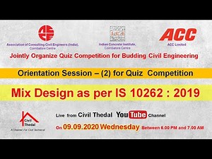 Concrete Mix design ( Concrete Mix Proportioning - Guidelines) as per IS 10262 : 2019