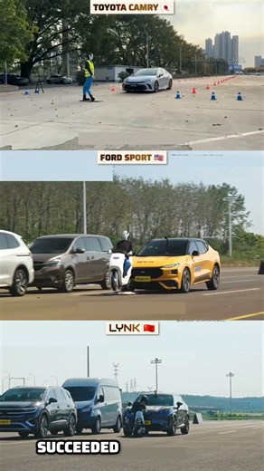 Toyota Camry vs Ford Sport vs LYNK | Pedestrian + Scooter AEB Test