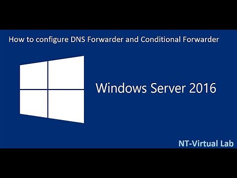 How to configure DNS forwarder and conditional forwarder in windows server 2016