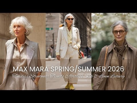 🌟 Max Mara Spring/Summer 2026 👜 Timeless Streetwear Trends: Effortless Silk & Linen Luxury 💎