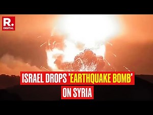 Israel Targets Syria With 'Earthquake Bomb', Impact Felt on Richter Scale