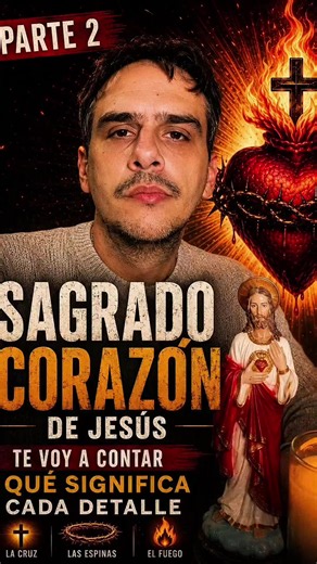 Cuando vemos el Sagrado Corazón de Jesús, nada está puesto allí por casualidad. La cruz, las espinas y el fuego tienen un significado profundo que nos habla del amor de Jesús por cada uno de nosotros. ¿Conocías el significado de estos símbolos? Te leo en los comentarios. 🙏🏼❤️‍🔥 #SagradoCorazonDeJesus #SagradoCorazon #Jesus #FeCatolica #Catolicos :::