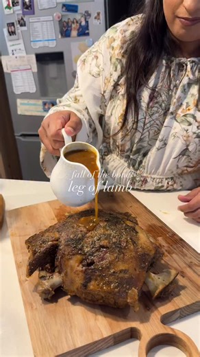 Chanel Brink on Instagram: "Make this Slow roasted leg of lamb for the ultimate Christmas feast👌🎄 The meat just falls off the bone, and the flavors are so deep and rich. It's a lot of work, but the end result is TO DIE FOR. Serve this with homemade gravy and crispy roasted potatoes (the recipe is on my page as well) and you have a Christmas to remember. Ingredients 1 easy carve leg of lamb (i got this from checkers) 5 cloves of garlic, slit in half 10 stalks of Rosemary or thyme For seasoning 