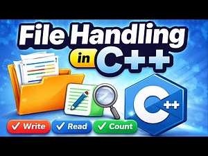 File Handling in C++ | Read, Write & Word Count in File