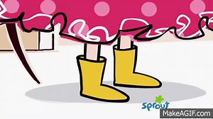 Dot tapping her foot on Make a GIF