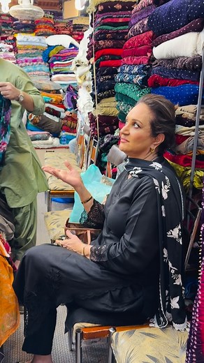 Bushra Apa our valuable customer | Al Madina Fabrics AMF