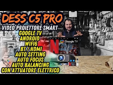 DESS C5 PRO Video Projector - Good quality, high performance and also super smart!