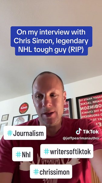 On my interview with Chris Simon, legendary NHL tough guy (RIP)