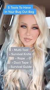 5 Tools you need in your bug out bag . . . . #emergencypreparedness #survivalist #bugoutbag #preparedness #prepper #prepping #shtf | LadyRedneck