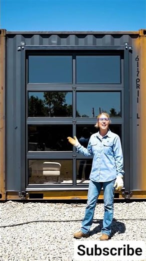 Shipping Container with a Garage Door? 🚪😱
