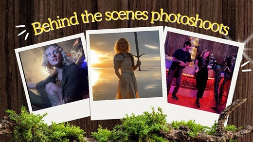 Behind the scenes Knightcore + Gelfling photoshoot