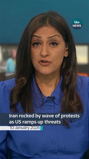 Iran rocked by wave of protests as US ramps up threats #itvnews | ITV News