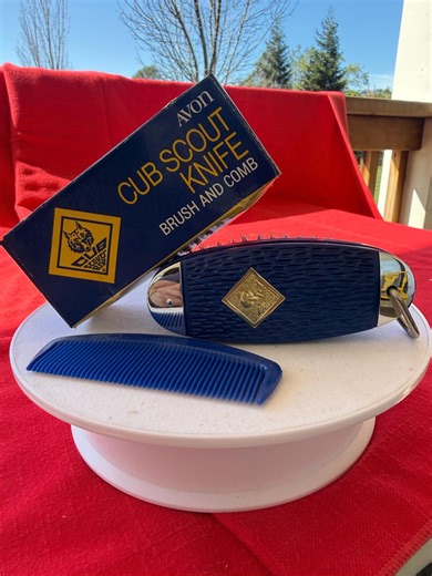 Vintage Avon Cub Scout Pocket Knife Brush & Comb Set 1970s Novelty Grooming W/ Box - Etsy