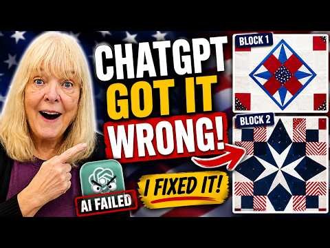 I Tested ChatGPT’s Quilt Pattern… It Was COMPLETELY Wrong | Episode 208