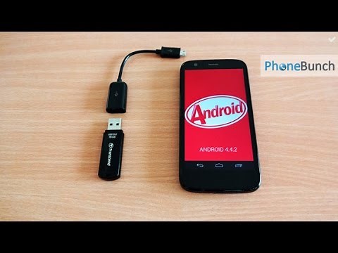 Moto G (2nd Gen) - How to Connect USB Drive (OTG Support).