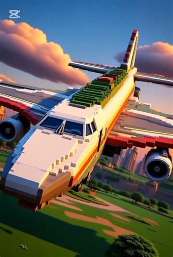 "Minecraft Airplane Build in 30 Seconds! ✈️🔥 #Shorts""Epic Minecraft Jet Airplane Speed Build! 🚀