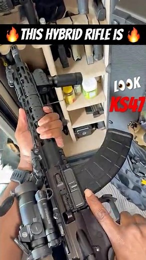 A HYBRID RIFLE THAT BANGS 💥 #subscribe #airsoft