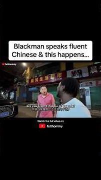 Blackman speaks fluent Chinese and this happens #shorts