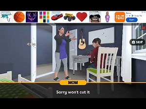 Alex gets grounded because he is that fore and the other one person