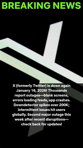 X Twitter Down Outage #XDown #TwitterDown #Outage #SocialMedia #News