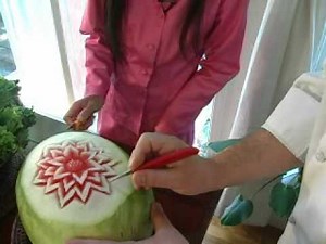 Thai Fruit Carving