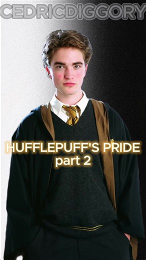 Hufflepuff's pride #Hogwarts #HarryPotter #Magic #Cedric