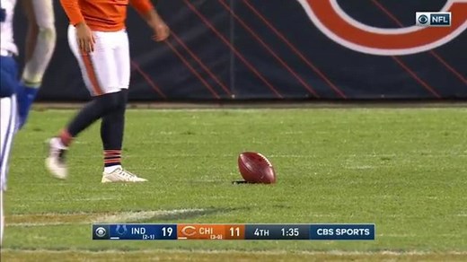 Trey Burton ends Nick Foles' comeback hopes with onside recovery