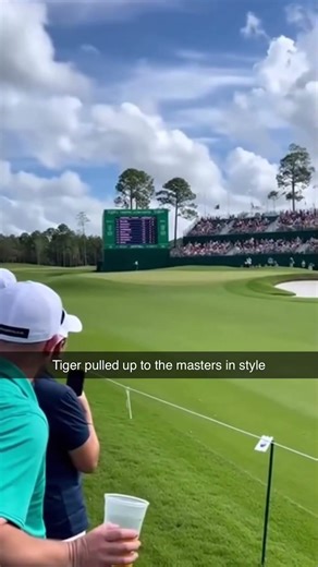 Tiger Woods has officially arrived at the 2026 Masters Tournament🔥 \r \r \r \r #tigerwoods #golf #maste