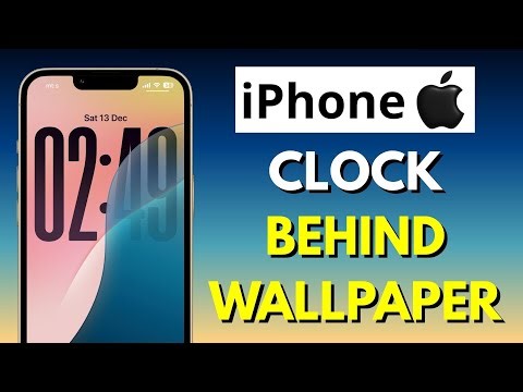 How to Place the Clock Behind the Wallpaper on iPhone