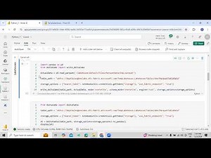 Basic Overview on How to read Parquet Files using Python Notebook in Microsoft Fabric