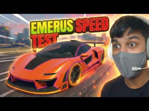 GTA 5 EMERUS Speed Test 🏎️💨 | 192 to 512 KM/H | Level 4 Upgrade Super Beast! #gta5 #11