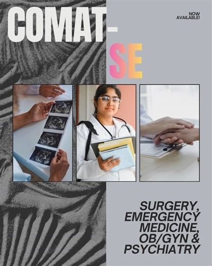 Great news for those gearing up for COMAT or COMLEX-USA: expanded COMAT-SE forms! These new, subject-focused questions are designed to help you sharpen your clinical decision-making and pinpoint where to study next — all for just $30. | National Board of Osteopathic Medical Examiners